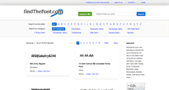 Desktop Screenshot of findthefont.com